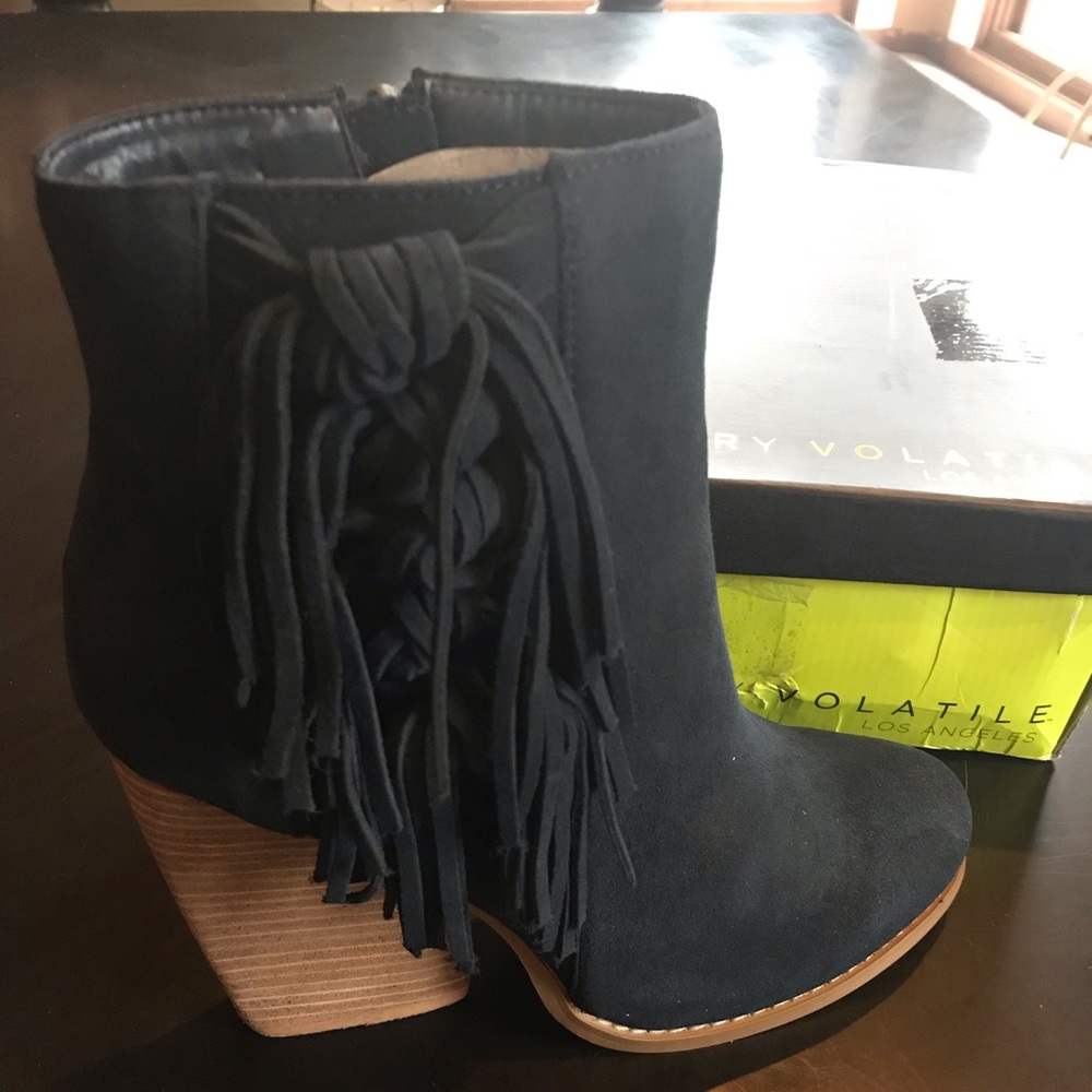 New- Very Volatile Navy Booties